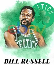 Bill Russell Boston Celtics Custom Exclusive 8x10 Glossy Photo picture