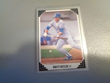 1991 Leaf Brett Butler Los Angeles Dodgers #411 Baseball Card picture