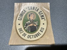 1950'S STICKER DECAL CUBAN CLINIC CLINICA Santa Gema picture