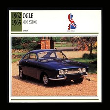 1962-1965 Ogle Mini SX1000 ATLAS EDITION Classic Car Info Spec Card picture