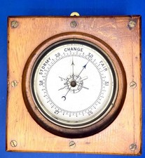 RARE-Vintage 1800’s maritime U.S. Life Saving Service aneroid barometer picture
