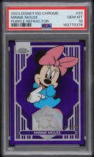 2023 Topps Chrome Disney 100 Minnie Mouse #281/299 PSA 10 Purple Refractor 25 picture