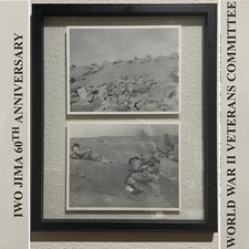 World War II Iwo Jima 60th Anniversary Framed Commemorative AP Photos 2005 picture