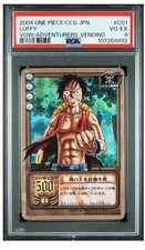 2004 One Piece CCG Luffy C01 PSA 4 Vow Adventurers Vending Holo Japanese Bandai picture