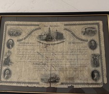 FRAMED 1855 CITY OF PHILADELPHIA BOND picture