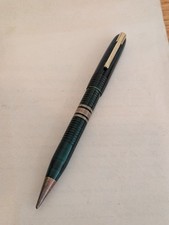 VINTAGE WATERMAN 100 Year MECHANICAL PENCIL GREEN w/ GOLD TRIM picture