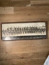 Vintage Framed Photo USS Cincinnati Wardroom Officers Named Naval Crew WWII picture