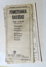 Vintage 1941 Pennsylvania Railroad PRR Philadelphia Timetable picture