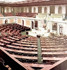 House Of Representatives US Hand Tinted Photo Print 1909 Historic Buildings DWW1 picture