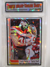 2025 Travis Kelce & Taylor Swift Kansas City Chiefs Refractor NFL rc picture