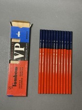 12 Japanese Vintage VERMILLION Pencil Tombow 8900V.P 7/3 NOS JIS picture