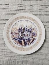 Darceau Limoges , Lafayette, Washington Plate, 1974, No 976 Rare, Collectible picture