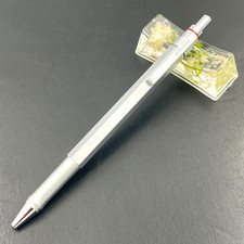 Vintage rOtring Newton Ballpoint Pen Silver Metal Hexagonal Discontinued picture