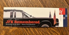 John Fitzgerald Kennedy Bookmark From The Henry Ford Museum picture