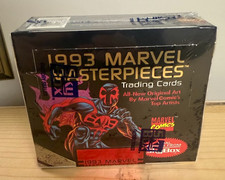 1993 MARVEL MASTERPIECES TRADING CARD BOX SKYBOX NEW FACTORY SEALED 36 PACKS picture