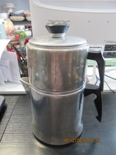 MIRRO vintage aluminum drip coffee maker circa 1950s, 7-cup model M-0827 picture