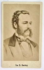 Antique CDV Portrait Photo Ira D Sankey Gospel Singer Composer Famous Musician picture