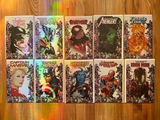 Marvel 80th Anniversary Frame Variants COMPLETE 10 Comic Set Spider-Man Venom picture