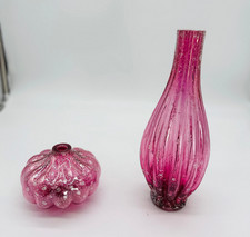 VINTAGE MURANO GLASS LAMP MID CENTURY MODERN RARE PINK PRETTY picture