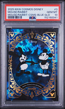 2025 KAKAWOW COSMOS Disney Mickey Mouse & Oswald Blue Gold PSA 10 1/5 POP 1 picture