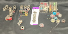 Vtg Sewing Bobbins Variety, Metal and plastic, Qty 63 - ships free picture