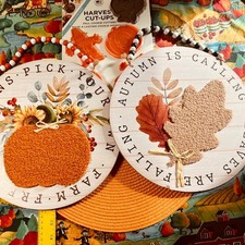 Vintage Hutzler Harvest Cut-ups Cookie Cutter Set, Turkey Pumpkin Pilgrim Cornuc picture