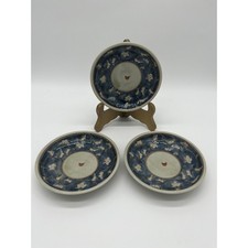 Kanzan Kiln Japanese Porcelain Plates, Somenishiki Imari, Set of 3 picture