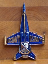 BLUE ANGELS F/A-18 Hornet Squadron Challenge Coin USN Flight Demonstration Team picture