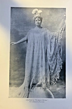1895 Vintage Illustration Actress Lillian Russell As Queen Of Brilliants picture