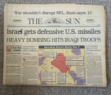 Baltimore Sun - Jan 20, 1991 - Desert Storm - Complete Paper picture