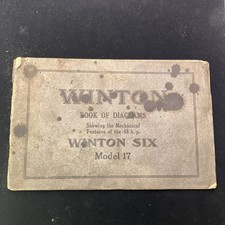 1914 WINTON SIX MODEL 17 BOOK OF DIAGRAMS Brass Era Auto Rare Cleveland Ohio HTF picture