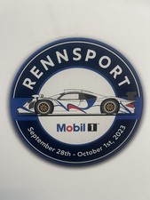 Rennsport Reunion 7 Porsche RARE Mobil 1 GT1 Porsche vendor original card board picture