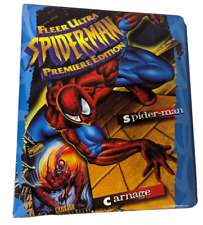 VTG 90s Fleer Ultra Spiderman Premiere Edition 1995 3 Ring Binder ONLY NO CARDS picture