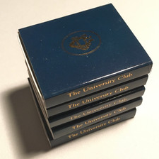 X 5 - University Club of New York - Full Unstruck Matchbox Matchbook NYC Vintage picture