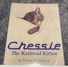 Cheesie The Railroad Kitten Vintage 1900s Children’s Book Cat & Train Collectibl picture