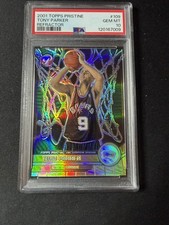 2001-02 Topps Pristine Tony Parker Refractor Rookie RC #/750 Spurs PSA 10 picture