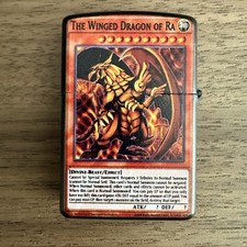 Winged Dragon of Ra Lighter | Windproof Refillable Metal Anime Collectible picture
