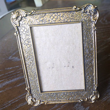 VTG 1928 Jewelry Co Antique French Ornate Mini Picture Frame Brass Circa 1715 picture