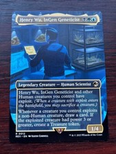 1x BORDERLESS HENRY WU, INGEN GENETICIST - Jurassic Park - MTG Magic picture