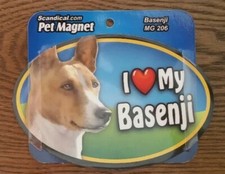 Scandical I Love My Dog Laminated Car Pet Magnet 4