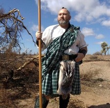 Badger masked sporran fur for kilt and celtic reenactor scottish kilt leather picture