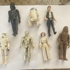 Kenner Vintage Star Wars Action Figure Lot Darth Vader R2-D2 C-3PO Han Solo picture