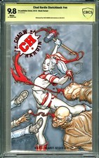 HARLEY QUINN SKETCH COVER ORIGINAL ART CHAD HARDIN CBCS 9.8 COLOR GRADED picture