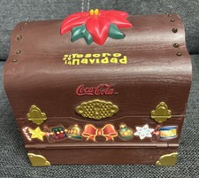Coca Cola El Tesoro De La Navidad Music Box ( As-Is ) Rare Pls Read picture