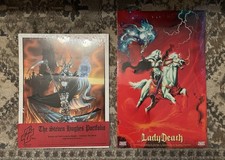 1997 The Steven Hughes Portfolio 11 X 14 Signed Chaos Comics Lady Death picture