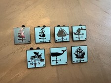 Disney Parks Weather Vane Pin Lot (7) Mary Poppins Variant, Mr Toad, Mickey picture