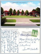Queens Chicora College Charlotte NC Campus Postcard picture