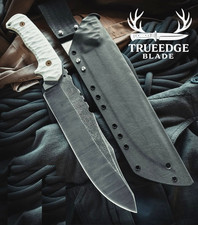 TRUEEDGEBLADE GODFATHER Predator Edition–White G10 Handmade Collector Gift Piece picture
