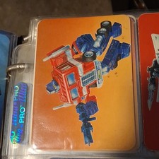 1985 Hasbro TRANSFORMERS Action Card # 1 OPTIMUS PRIME RARE Card picture