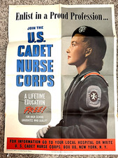 1943 OWI Join the US Cadet Nurse Corps Public Healther FSA War Poster picture
